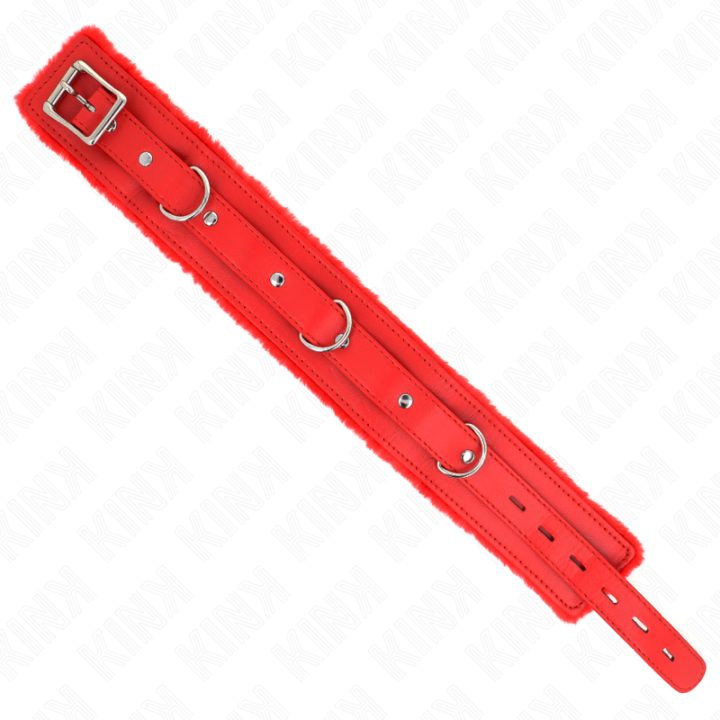 KINK - COLAR COM TRELA 65 CM COM RESTRIÇÕES VERMELHO 36-42 CM X 5.5 CM
