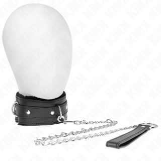 KINK - COLAR COM TRELA 65 CM COM RESTRIÇÕES PRETO 36-42 CM X 5.5 CM