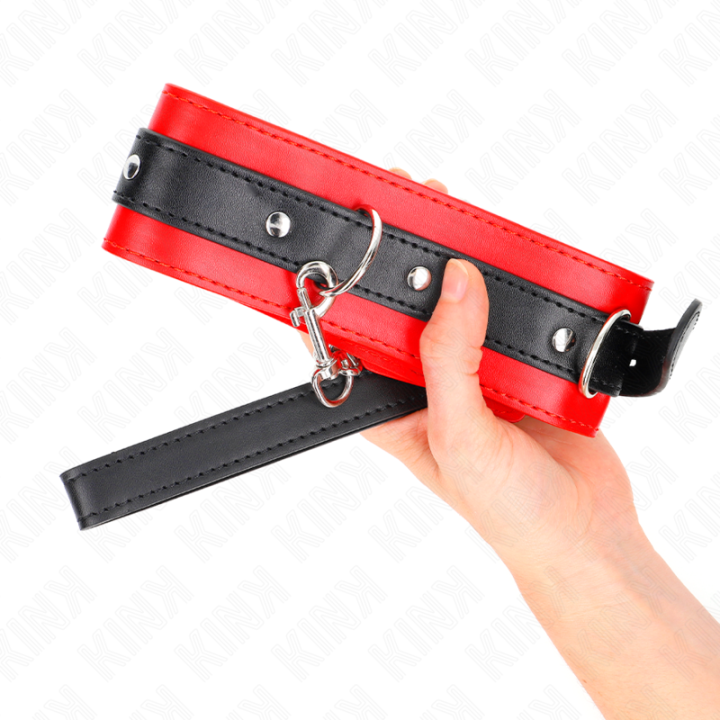 KINK - COLAR COM CINTO 65 CM COM ALÇA VERMELHA 54 X 4.5 CM