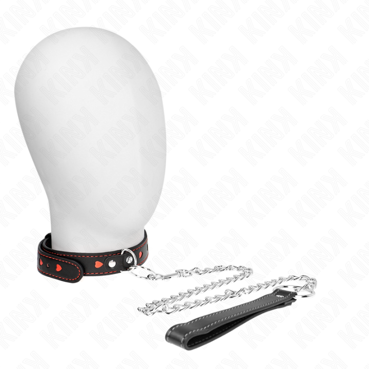 KINK - COLAR COM ALÇA 65 CM DETALHES CORAÇÃO 52.5 X 2.5 CM