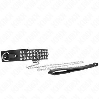 KINK - COLAR COM ALÇA 65 CM COM BRILHANTE AJUSTÁVEL 37-42 CM X 5.3 CM