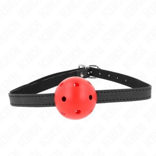 KINK - SIMPLICITY VERMELHO RESPIRÁVEL 4.5 CM BOLA MORDAÇA 62 x 1.5 CM