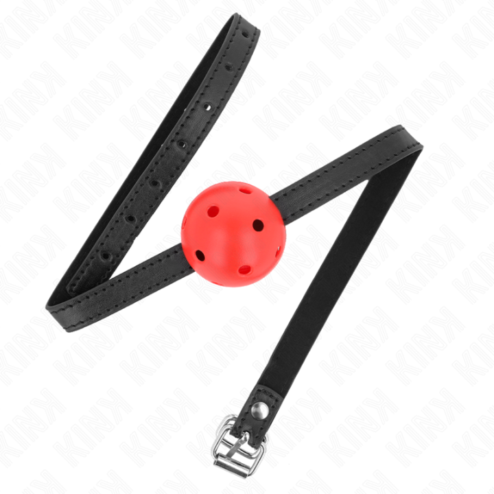 KINK - SIMPLICITY VERMELHO RESPIRÁVEL 4.5 CM BOLA MORDAÇA 62 x 1.5 CM