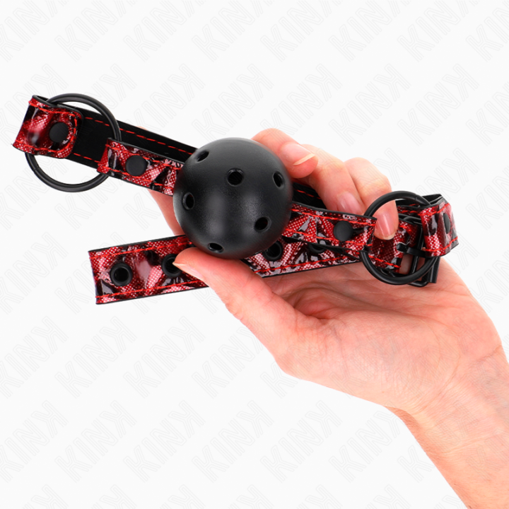 KINK - BOLA PADRÃO DIAMANTE 4.5 CM GAG MODELO 2 64.5 CM AJUSTÁVEL 42-60 CM