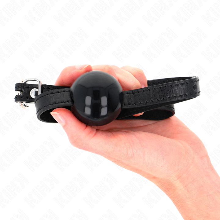 KINK - BOLA SIMPLES PRETA MORDAÇA 4 CM 65 x 1.5 CM