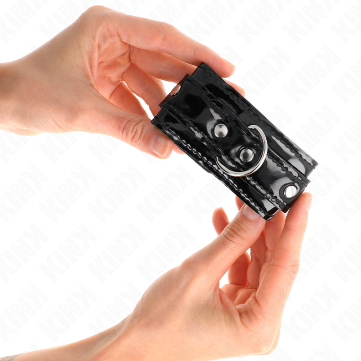 KINK - PUNHOS DE PULSO DE NEOPRENE BRILHANTE AJUSTÁVEIS 17-24 CM X 4.5 CM