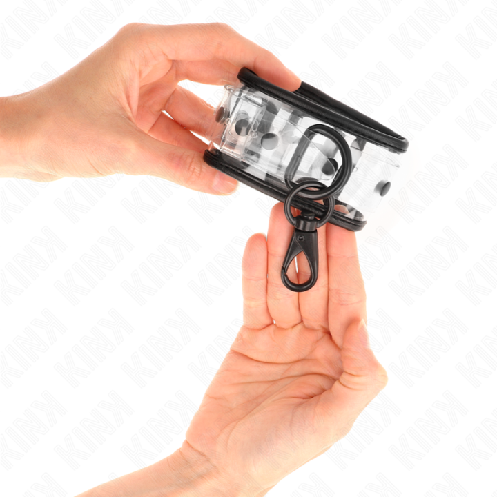 KINK - PUNHOS DE PULSO TRANSPARENTES AJUSTÁVEIS 18-30 CM X 5.5 CM