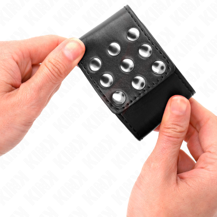 KINK - PULSO COM SNAP FASTEN PRETO AJUSTÁVEL 19-24 CM X 5.5 CM