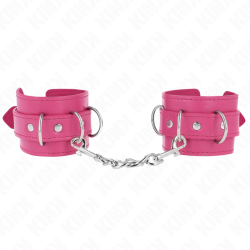 KINK - 3 RETENÇÕES DE PULSO D-RING AJUSTÁVEIS ROSA 17,5-25 CM X 6 CM