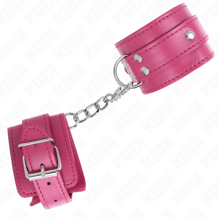 KINK - 3 RETENÇÕES DE PULSO D-RING AJUSTÁVEIS ROSA 17.5-25 CM X 6 CM
