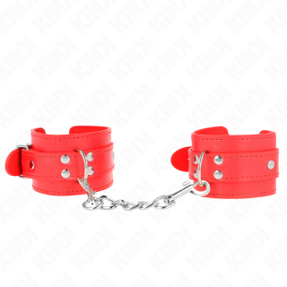 KINK - PULSO SIMPLES VERMELHO AJUSTÁVEL 20-23 CM X 5.5 CM