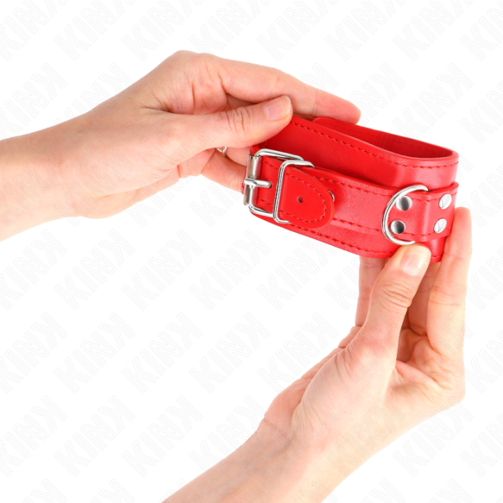 KINK - PULSO SIMPLES VERMELHO AJUSTÁVEL 20-23 CM X 5.5 CM