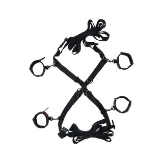 CALEXOTICS - SCANDAL CONJUNTO DE BRAÇADEIRAS DE CAMA CRUZADA