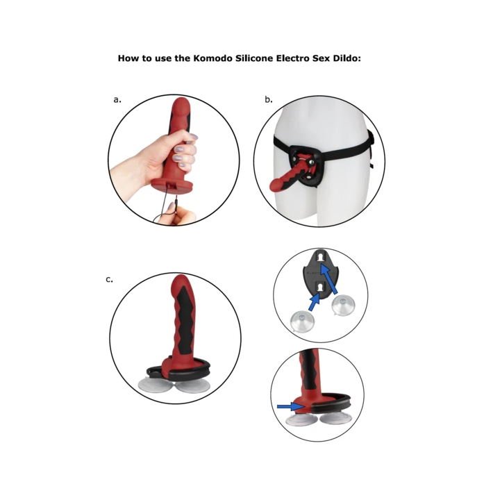 ELECTRASTIM - SILICONE FUSION KOMODO DILDO