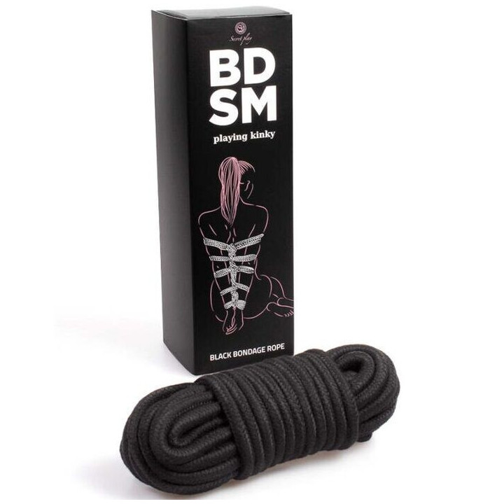 SECRETPLAY - CORDA BLACK BONDAGE COLEÇÃO BDSM