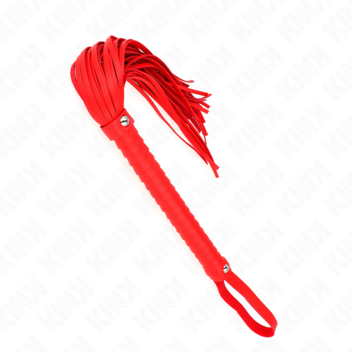 KINK - CHICOTE COM CABO TEXTURADO VERMELHO 48.5 CM