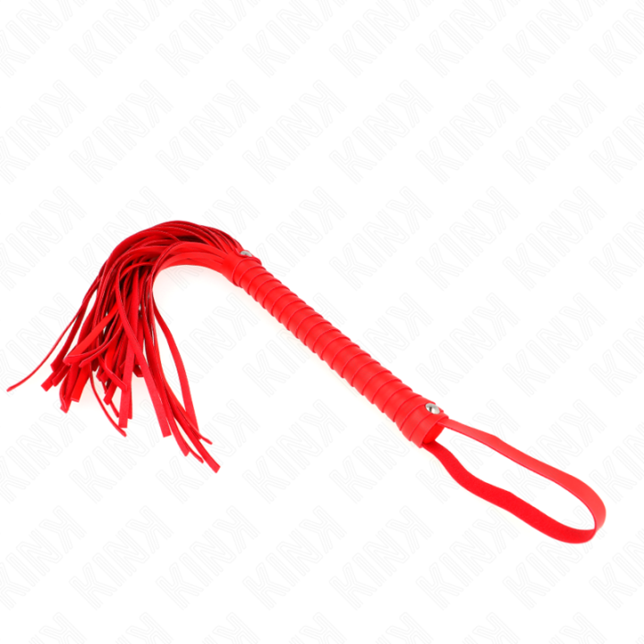 KINK - CHICOTE COM CABO TEXTURADO VERMELHO 48.5 CM