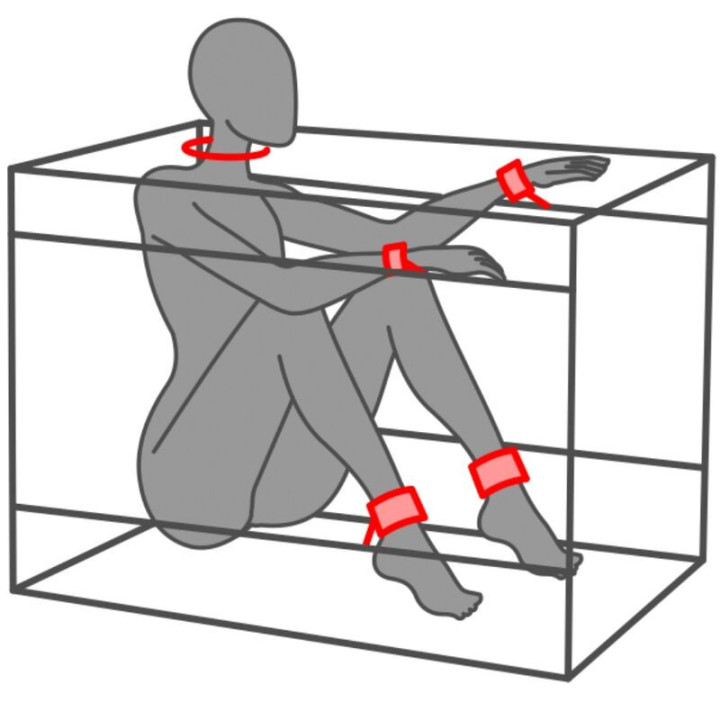 SECRET DOME - KINK CLUB LA NICHE CABIN PRETO E VERMELHO