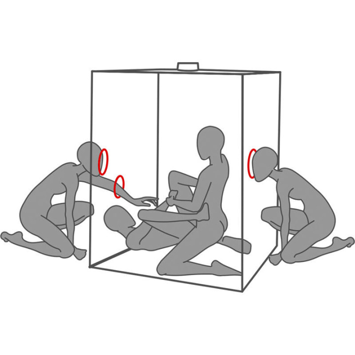 SECRET DOME - ESCÂNDALO DA CABINE DO KINK CLUB PRETO E VERMELHO