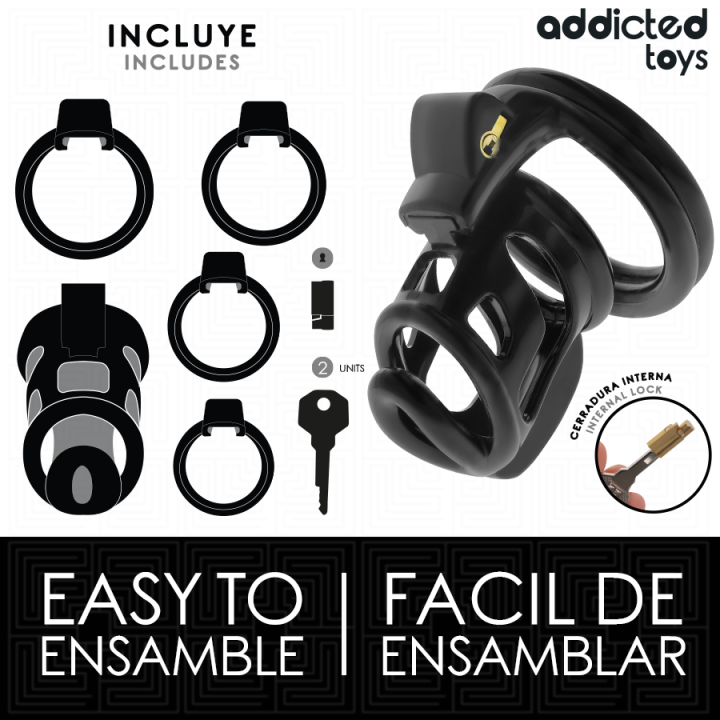 ADDICTED TOYS LOCKED - GAIOLA GILDEN GAIOLA PARA PÊNIS 8.5 CM
