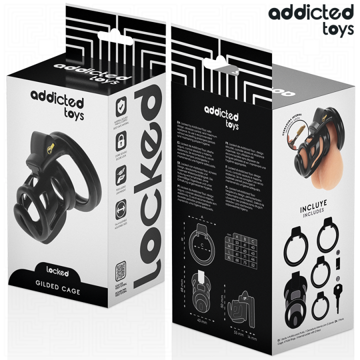 ADDICTED TOYS LOCKED - GAIOLA GILDEN GAIOLA PARA PÊNIS 8.5 CM