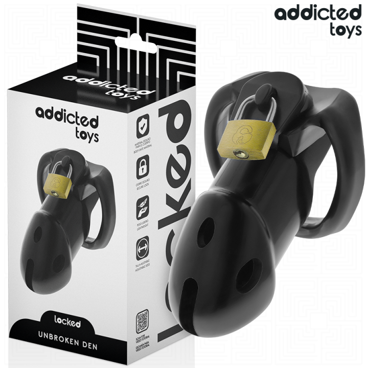 ADDICTED TOYS LOCKED - GAIOLA DE PÊNIS DEN INQUEBRÁVEL 9.8 CM