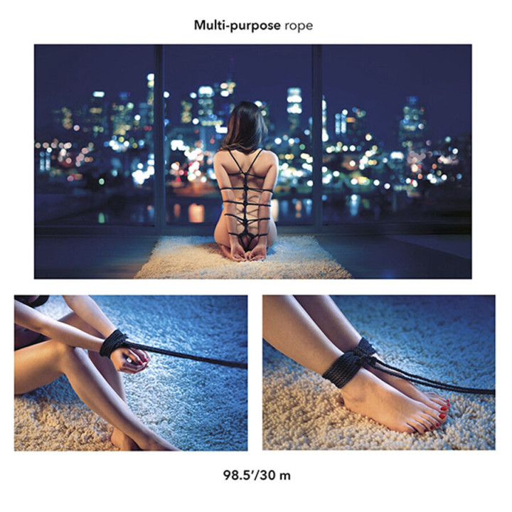 CALEXOTICS - SCANDAL CORDA BDSM PRETA 30 M