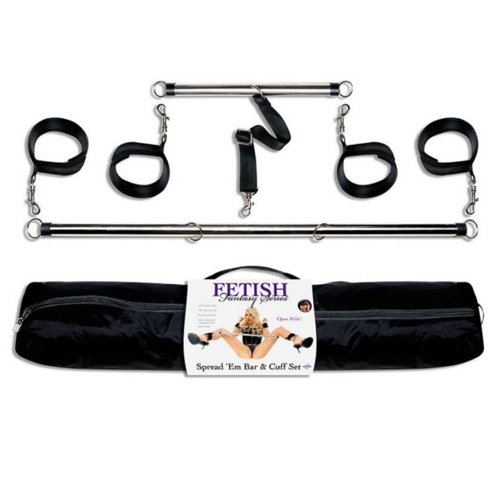 FETISH FANTASY SERIES - CONJUNTO SPREAD EM BAR E CUFF