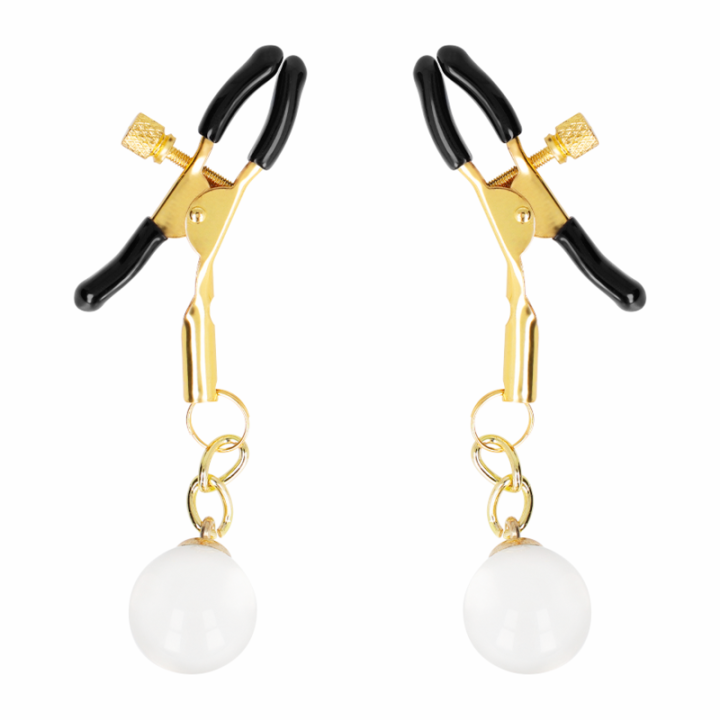 KINK - GRAMPOS DE BICO DE VIDRO OURO 6 CM