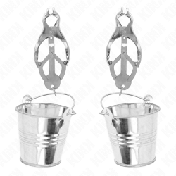 KINK - PINÇAS DE TREVO JAPONÊS COM BALDES PRATA