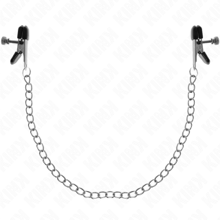 KINK - PINÇAS DE CORRENTE PLANA PRATA 34 CM