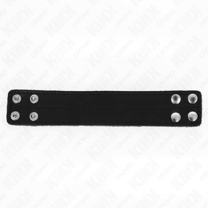 KINK - ANEL DE COURO PARA PÊNIS COM FECHO DE PRESSÃO 18.5 X 3.3 CM