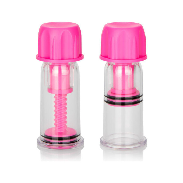 CALEXOTICS - VENTOSA DE SUCÇÃO DE MAMILOS VACCUM TWIST ROSA