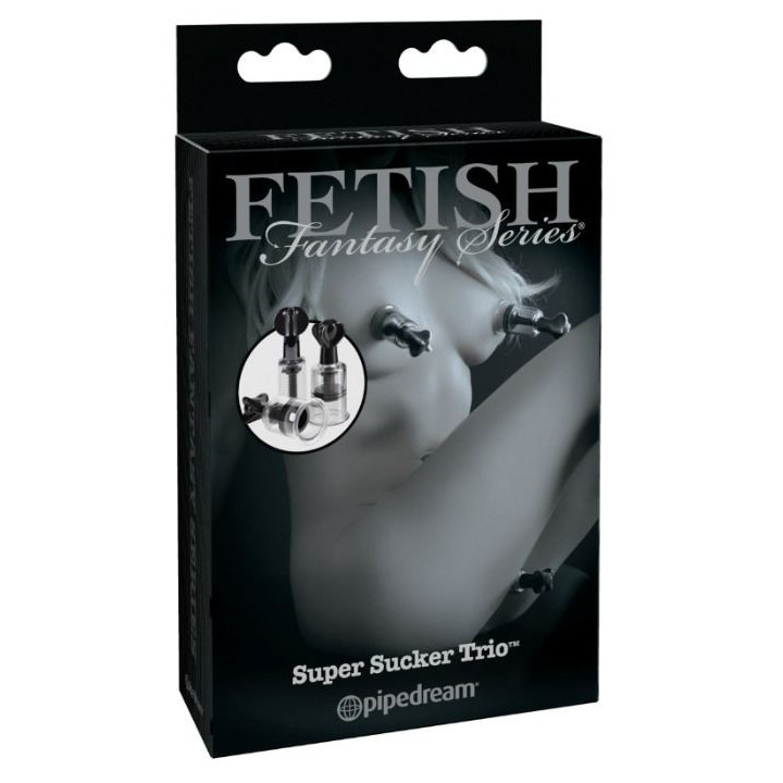 FETISH FANTASY EDIÇÃO LIMITADA - TRIO DE SUPER SUCÇÃO PARA MAMILOS E CLITÓRIS