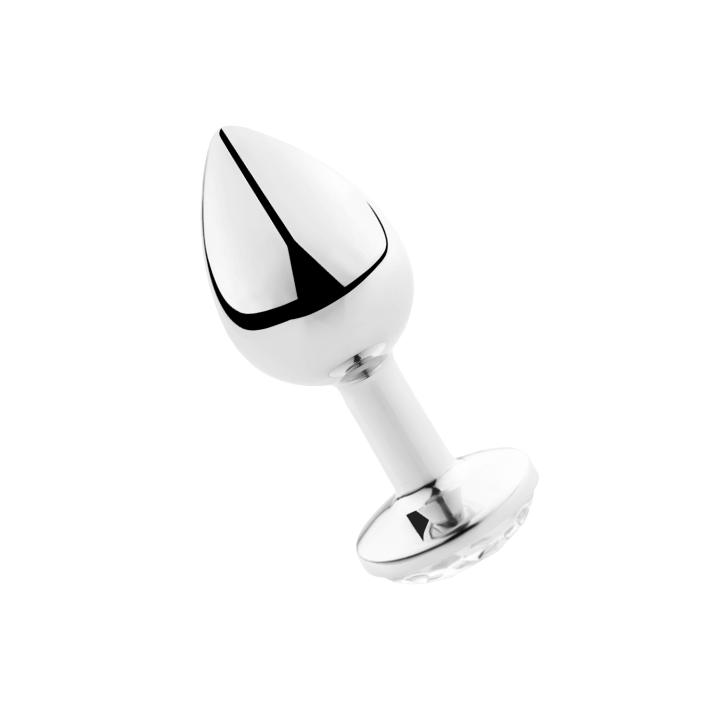 SECRETPLAY - PLUG ANAL ALUMÍNIO TRANSPARENTE 7CM