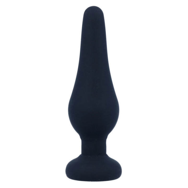 INTENSE - PLUG ANAL PIPO S SILICONE PRETO 9.8 CM