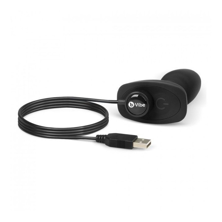 B-VIBE - PLUG ANAL DE CONTROLE REMOTO RIMMING PETITE PRETO
