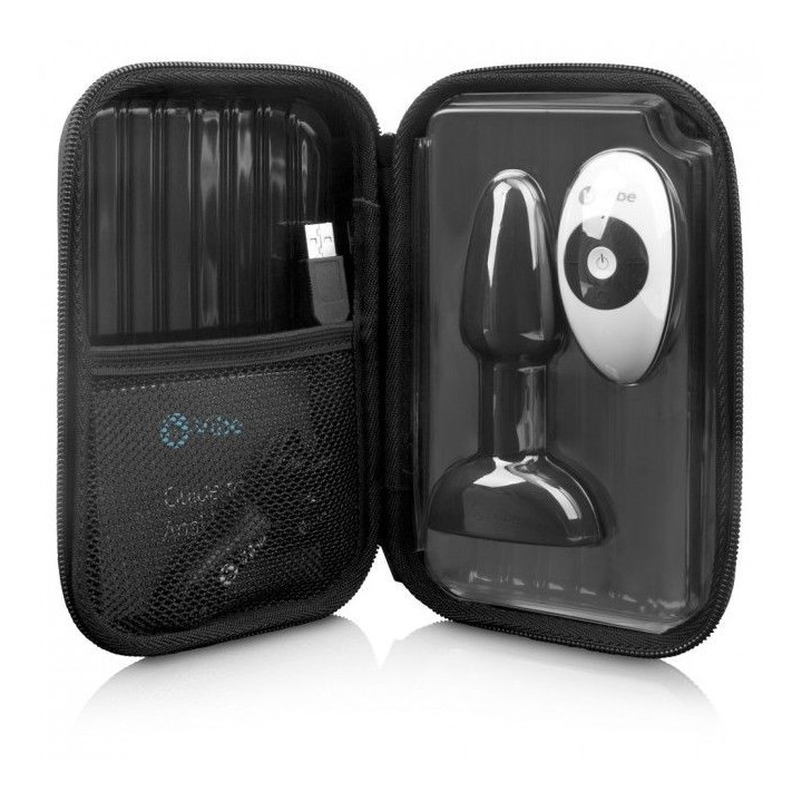 B-VIBE - PLUG ANAL DE CONTROLE REMOTO RIMMING PETITE PRETO
