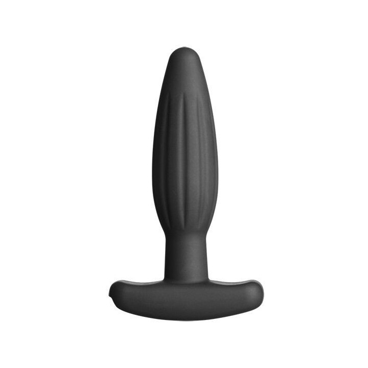 ELECTRASTIM - PLUG ANAL DE SILICONE PRETO ROCKER PEQUENO