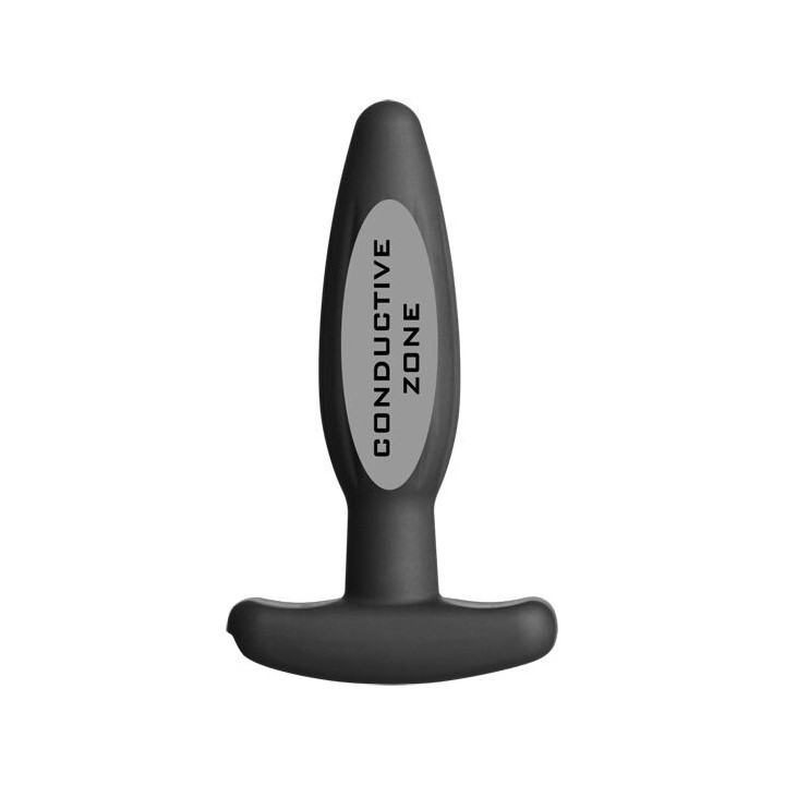 ELECTRASTIM - PLUG ANAL DE SILICONE PRETO ROCKER PEQUENO