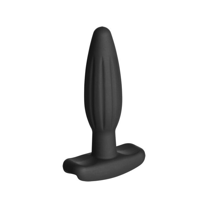 ELECTRASTIM - PLUG ANAL DE SILICONE PRETO ROCKER PEQUENO