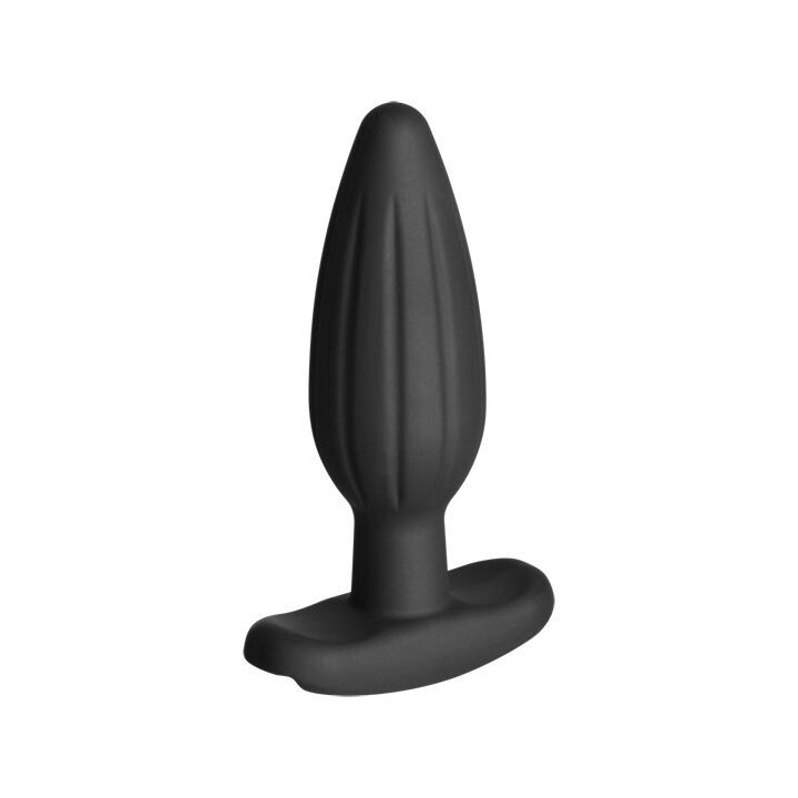 ELECTRASTIM - PLUG ANAL DE SILICONE PRETO ROCKER MÉDIO