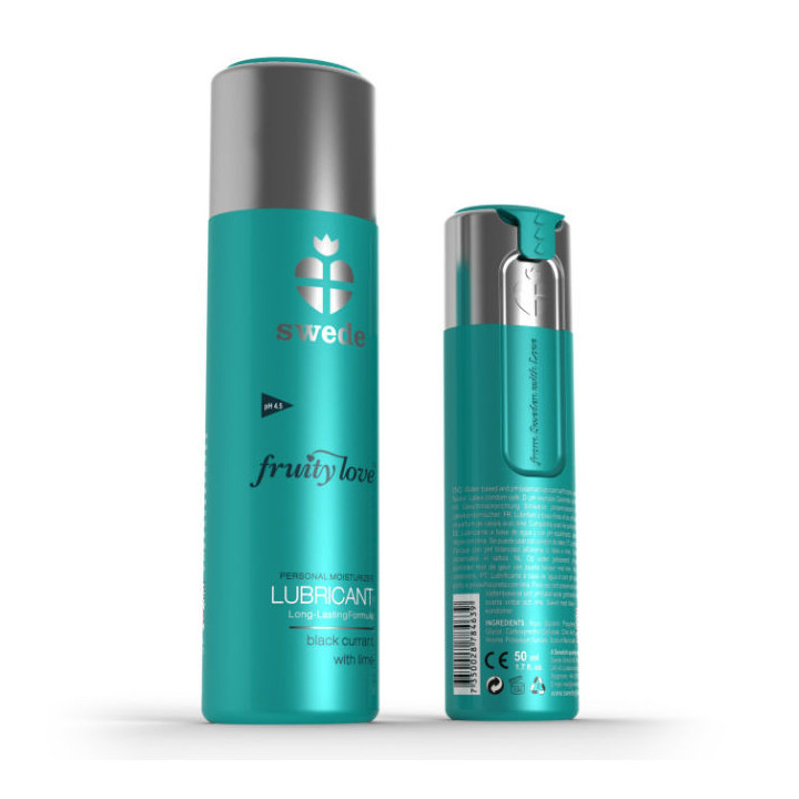 SWEDE - FRUITY LOVE LUBRIFICANTE GROSELHA PRETA LIMÃO 50 ML