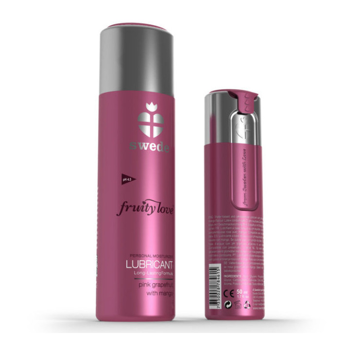 SWEDE - LUBRIFICANTE FRUITY LOVE ROSA TORANJA COM MANGA 50 ML