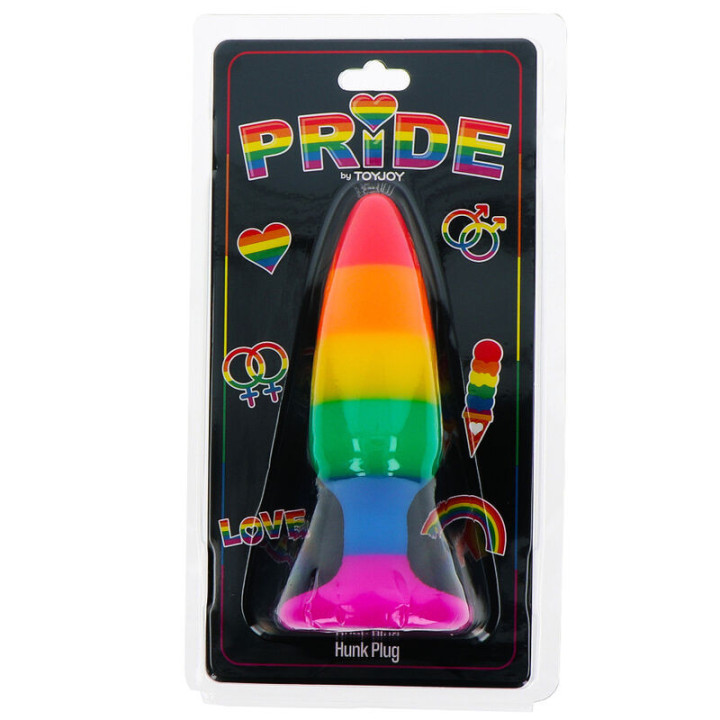 ORGULHO - BANDEIRA LGBT PLUG HUNK 10.5 CM