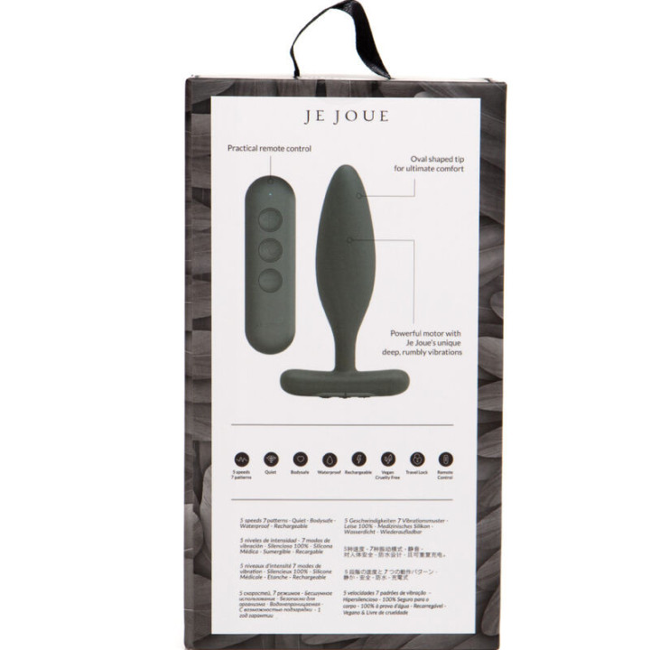 JE JOUE - VIBRADOR VESTA ANAL PLUG PRETO