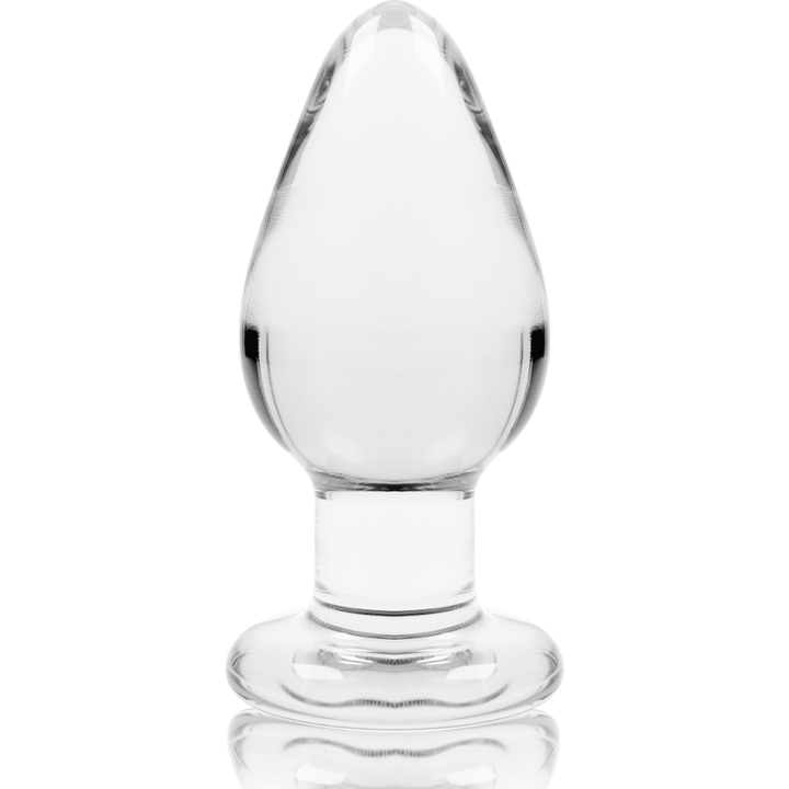 NEBULA SERIES BY IBIZA - MODELO 3 ANAL PLUG VIDRO BOROSILICADO TRANSPARENTE 11 CM -O- 5 CM