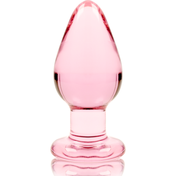 NEBULA SERIES BY IBIZA - MODELO 3 ANAL PLUG VIDRO BOROSILICADO ROSA 11 CM -O- 5 CM