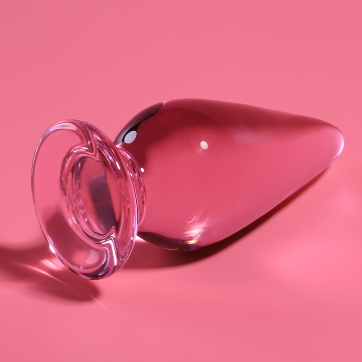 NEBULA SERIES BY IBIZA - MODELO 4 ANAL PLUG VIDRO BOROSILICADO ROSA 11 CM -O- 5 CM