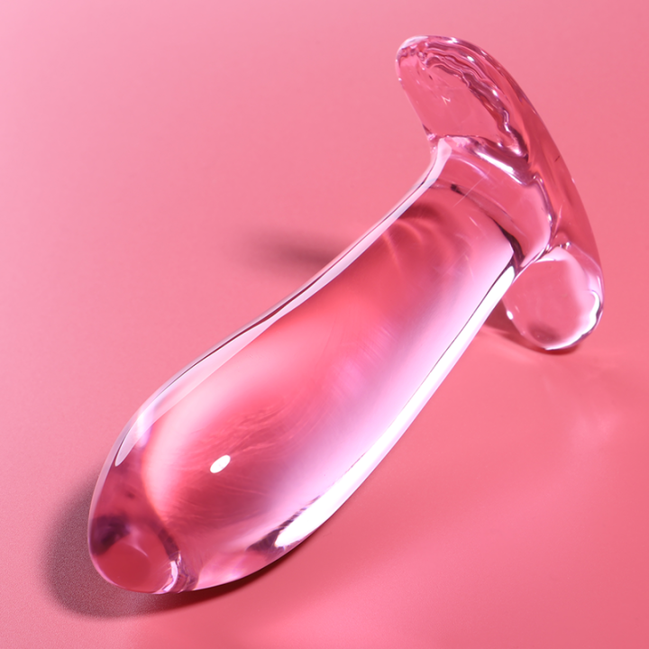 NEBULA SERIES BY IBIZA - MODELO 5 ANAL PLUG VIDRO BOROSILICADO ROSA 12.5 CM -O- 3.5 CM